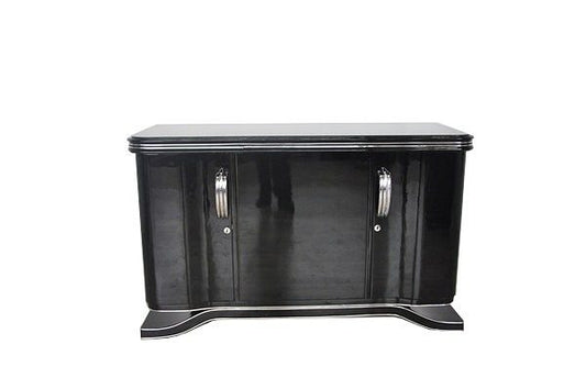 Klassisches Art Deco Sideboard mit Chrombeschlägen